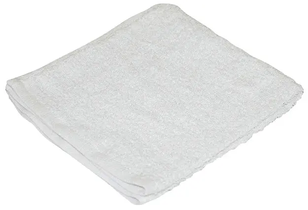 White Cotton Terry Towels – 14" × 17" Premium Ultra-Absorbent, Washable & Reusable Cloth Shop Towels With Hemmed Edges – Durable Soft Towels For Drying, Polishing & Cleaning 1