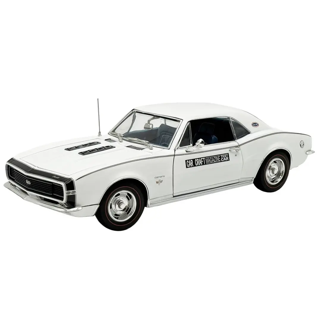 1967 Chevrolet Camaro Rs/Ss "Car Craft Test Car" White Limited Edition To 180 Pieces Worldwide 1/18 Diecast Model Car 2