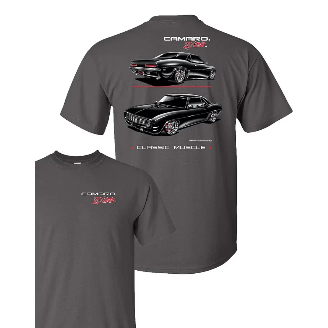 1969 Chevy Camaro Z28 Blackline Tee 1