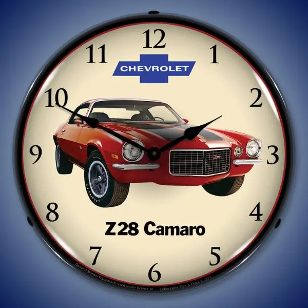 1972 2Nd Generation Camaro Z28 Lighted Clock 1
