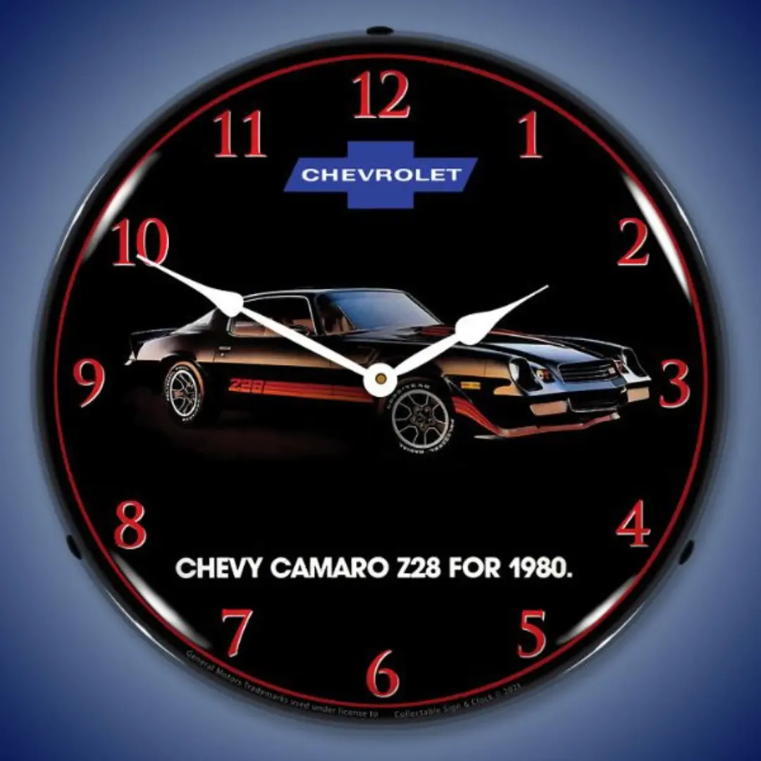 1980 Camaro Z28 Lighted Wall Clock 1