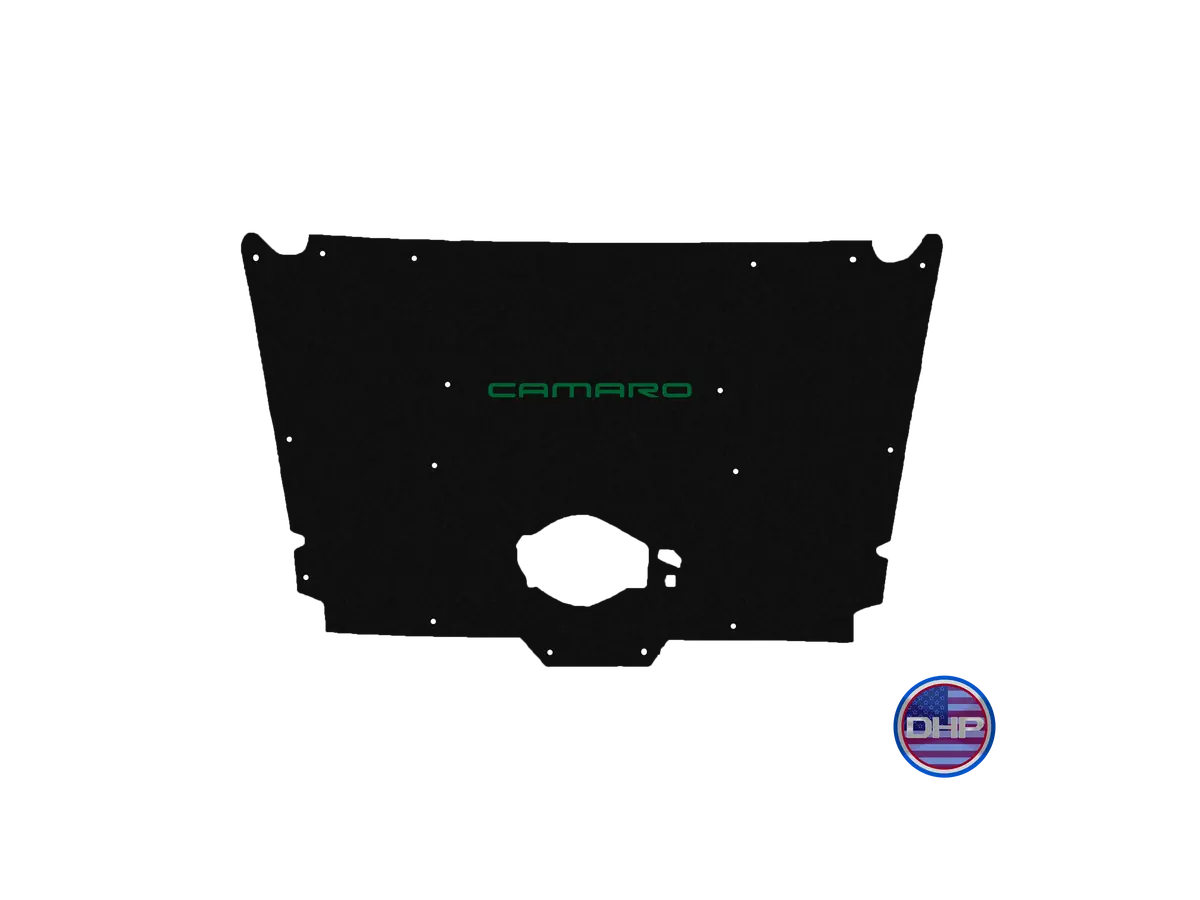 Premium-fit hood liner designed specifically for 1982 to 1992 Chevrolet Camaro IROC-Z and Z28 models, featuring a factory-aligned cutout for optimal fit and airflow compatibility. - Image 7