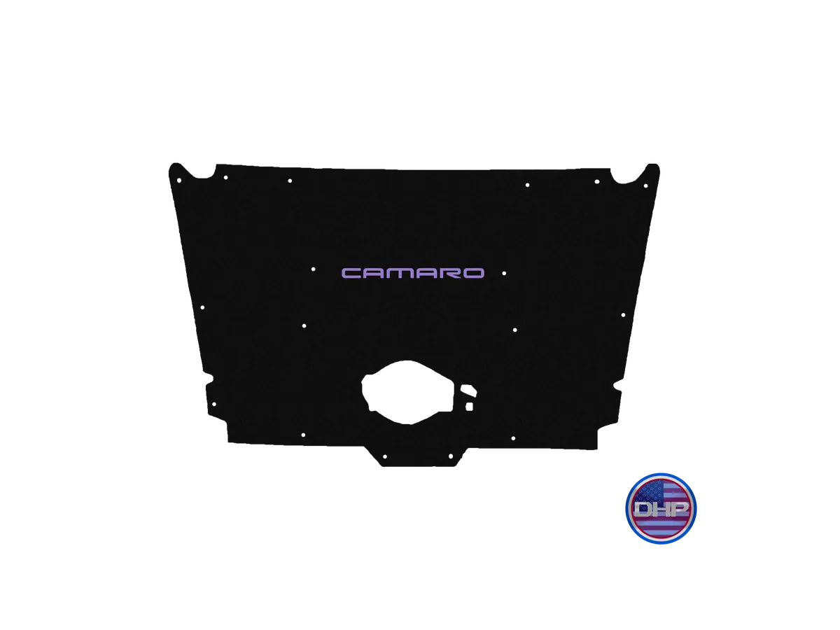 Premium-fit hood liner designed specifically for 1982 to 1992 Chevrolet Camaro IROC-Z and Z28 models, featuring a factory-aligned cutout for optimal fit and airflow compatibility. - Image 8