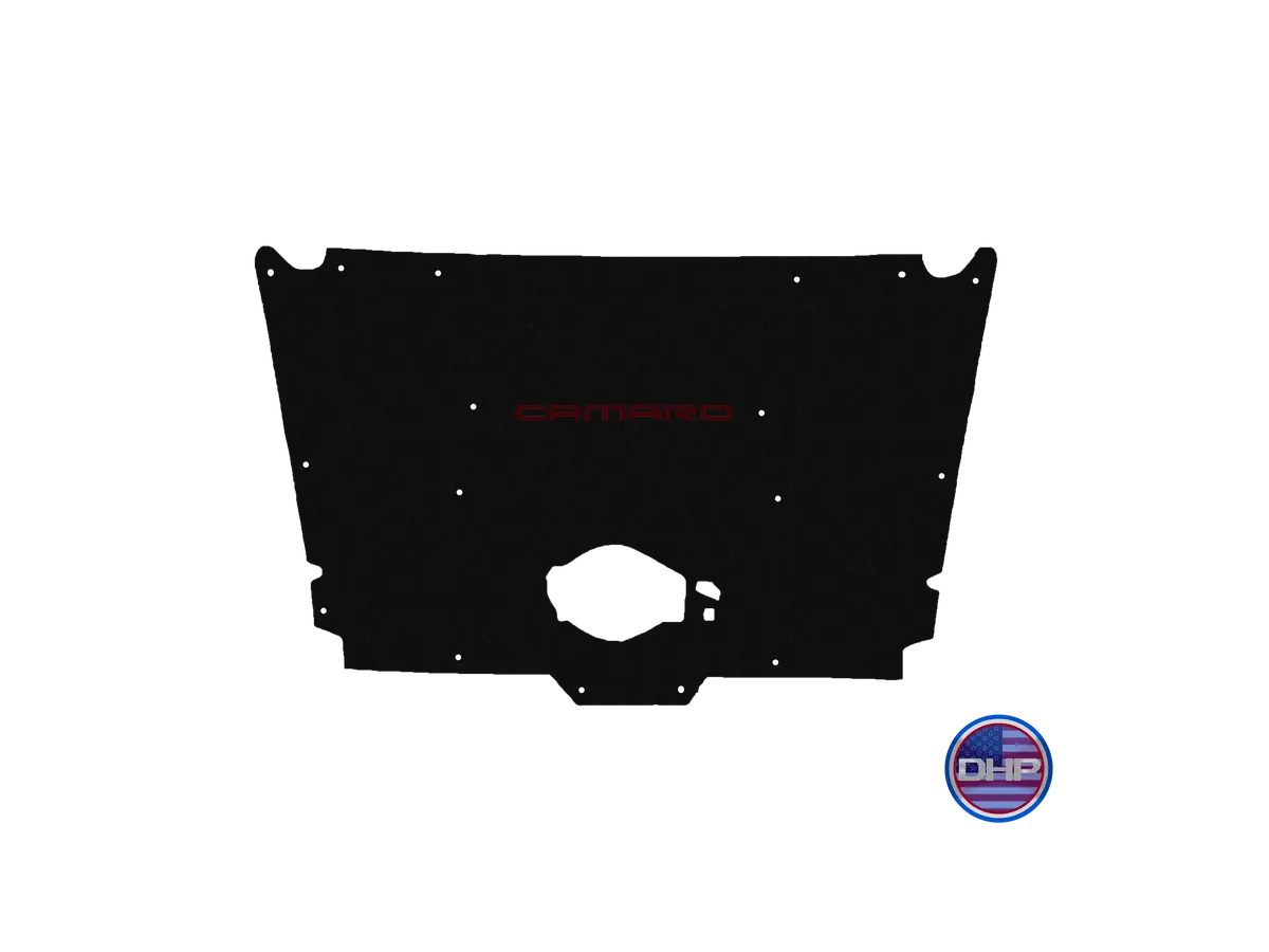 Premium-fit hood liner designed specifically for 1982 to 1992 Chevrolet Camaro IROC-Z and Z28 models, featuring a factory-aligned cutout for optimal fit and airflow compatibility. - Image 9