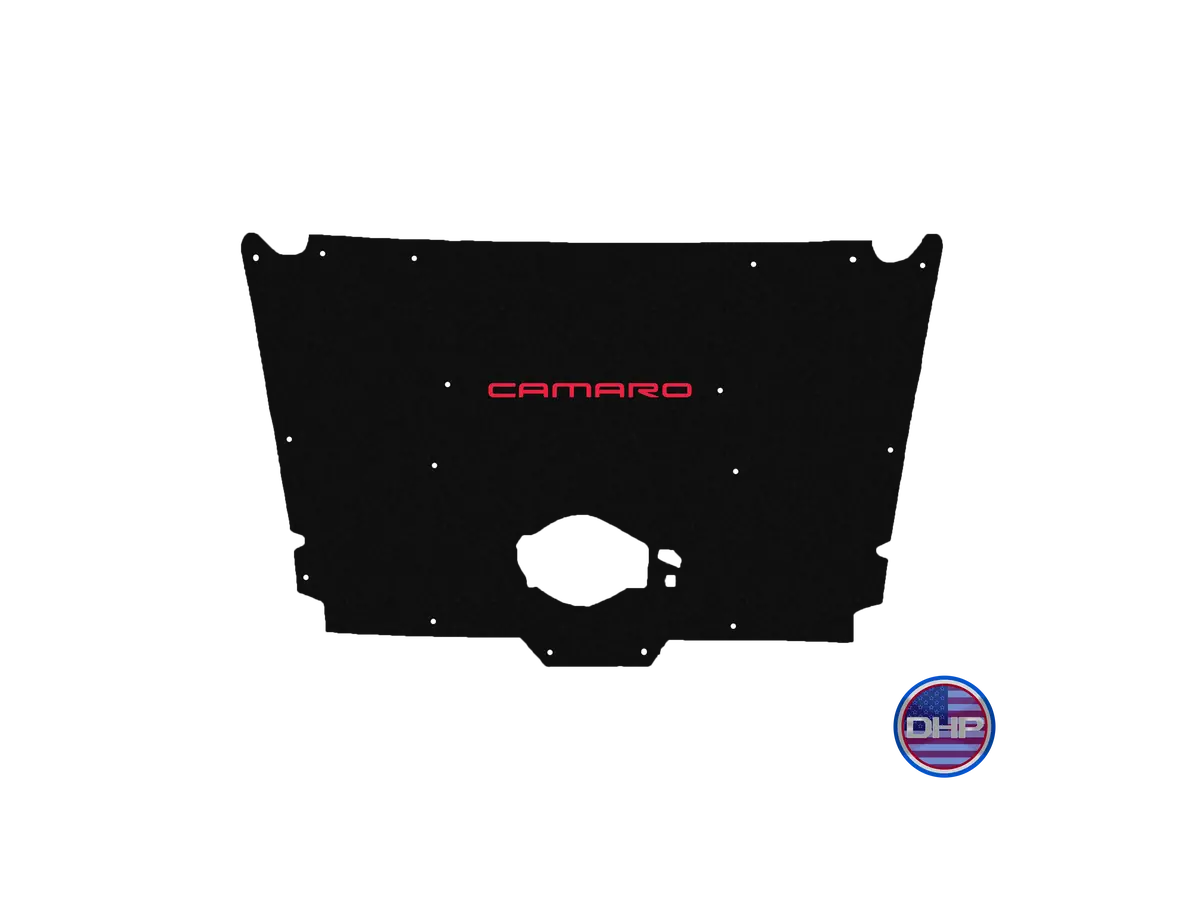 Premium-fit hood liner designed specifically for 1982 to 1992 Chevrolet Camaro IROC-Z and Z28 models, featuring a factory-aligned cutout for optimal fit and airflow compatibility. - Image 12