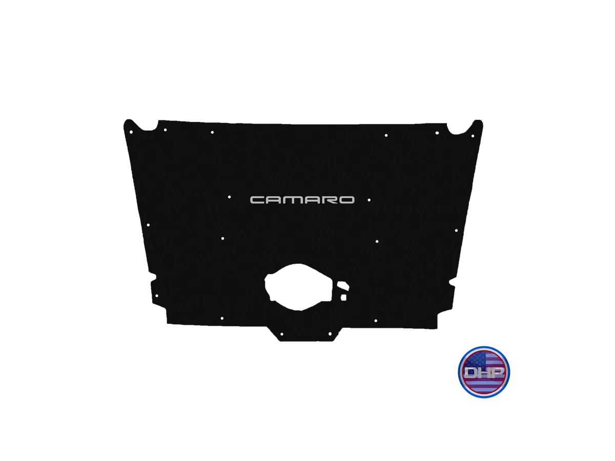 Premium-fit hood liner designed specifically for 1982 to 1992 Chevrolet Camaro IROC-Z and Z28 models, featuring a factory-aligned cutout for optimal fit and airflow compatibility. - Image 13