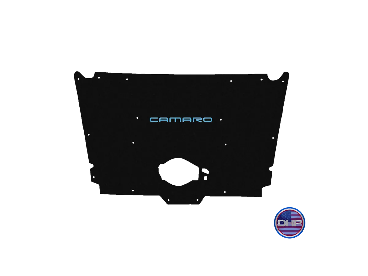 Premium-fit hood liner designed specifically for 1982 to 1992 Chevrolet Camaro IROC-Z and Z28 models, featuring a factory-aligned cutout for optimal fit and airflow compatibility. - Image 14