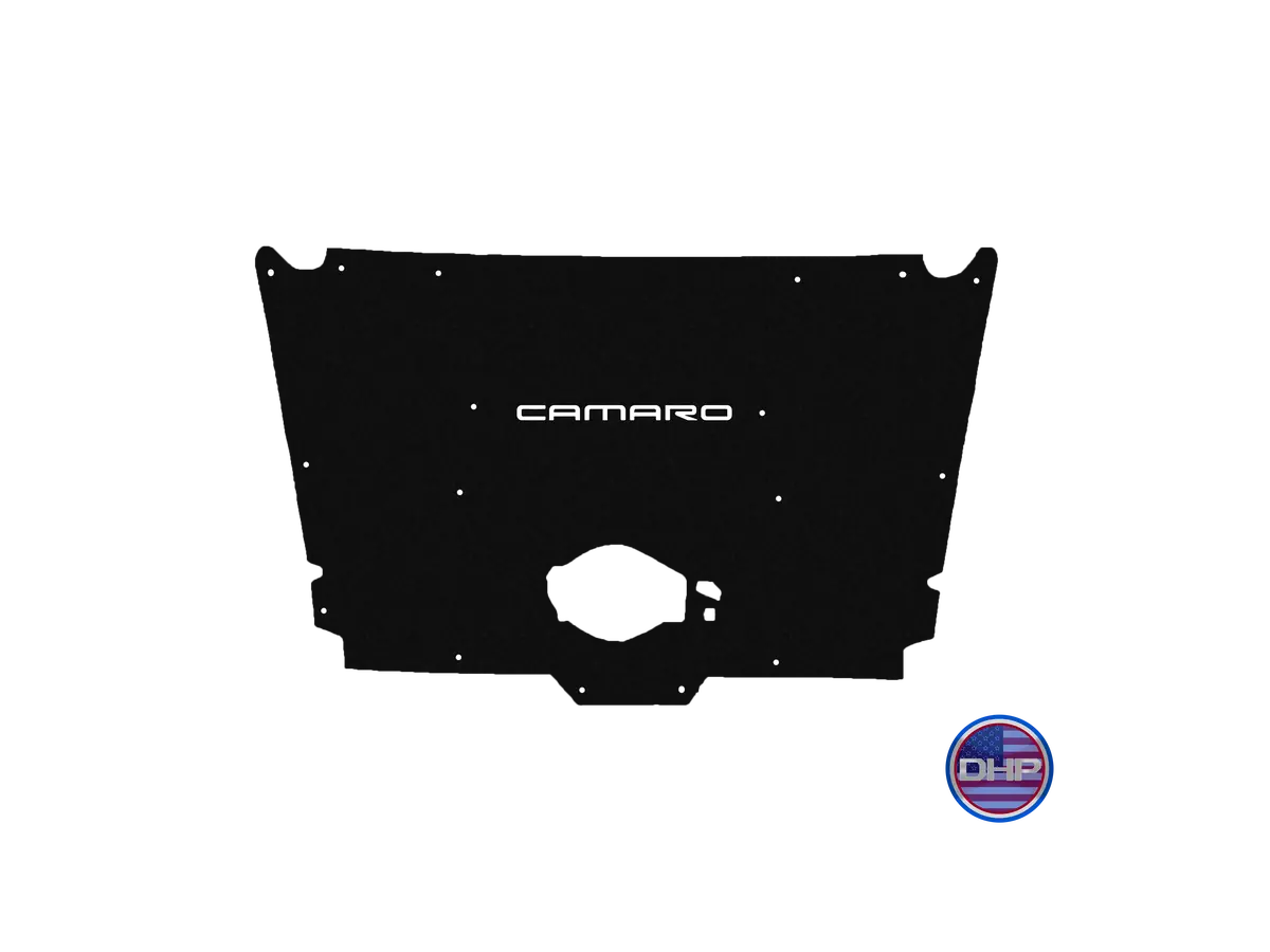 Premium-fit hood liner designed specifically for 1982 to 1992 Chevrolet Camaro IROC-Z and Z28 models, featuring a factory-aligned cutout for optimal fit and airflow compatibility. - Image 15