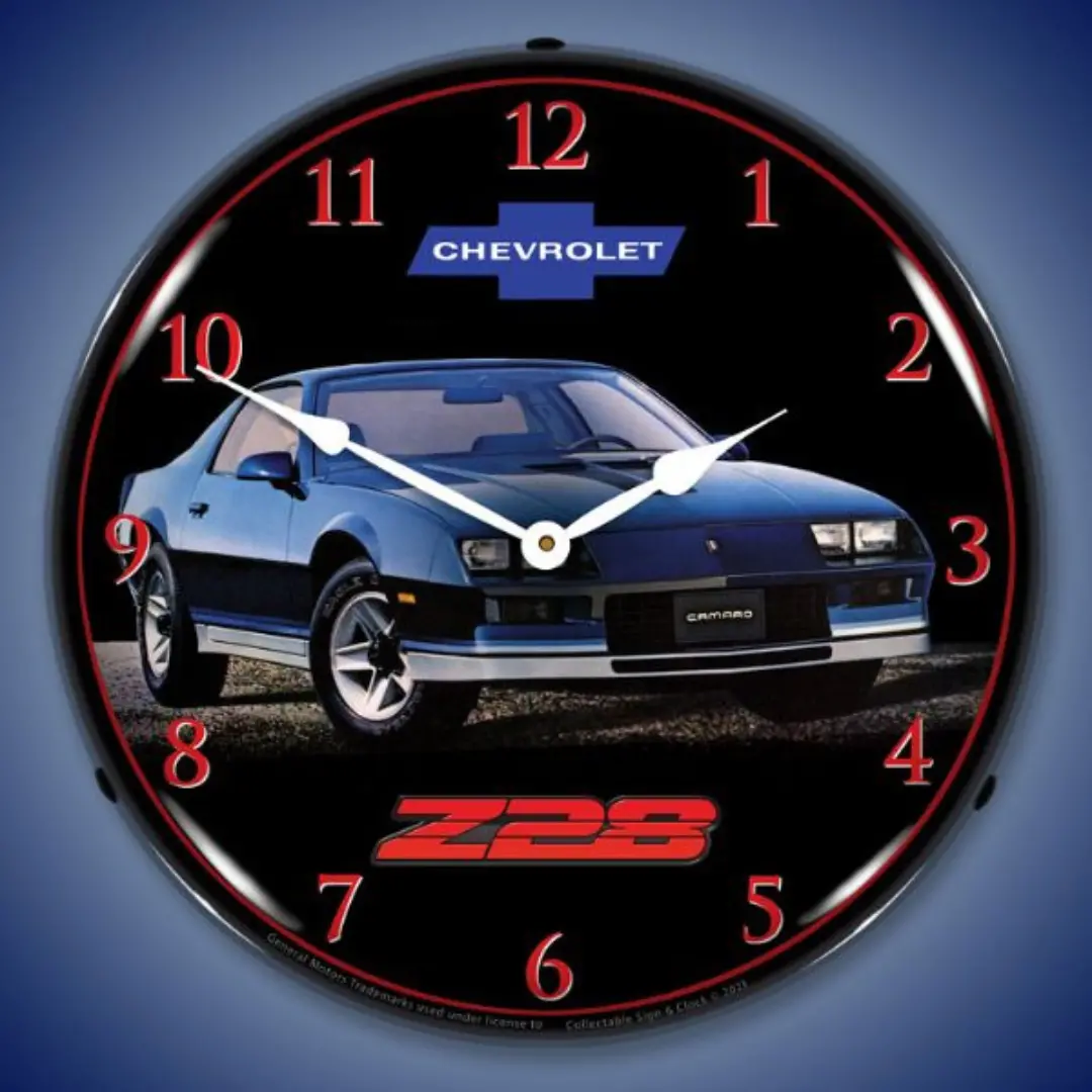 1982 Chevy Camaro Z28 Lighted Wall Clock 1