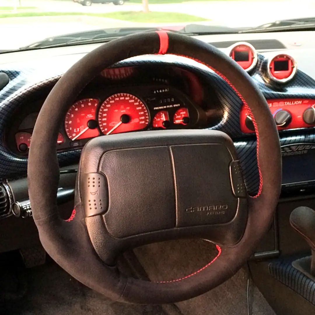 Chevrolet Camaro 1997-02 Steering Wheel Reupholstery Kit 2-Spoke 1