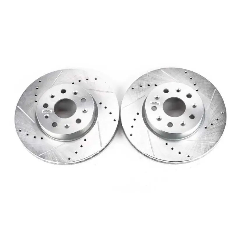 Powerstop 2016-2024 Chevrolet Camaro 6Th Gen Power Stop Ct6 Front Evolution Drilled & Slotted Rotors Pair 1
