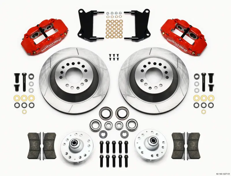 Wilwood 1967-1969 Chevrolet Camaro 1St Gen Narrow Superlite 6R Front Hub & 1Pc Rtr Kit 12.88In-Red 1