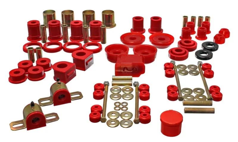 Energy Suspension 1993-2002 Chevrolet Camaro 4Th Gen Red Hyper-Flex Master Bushing Set 1