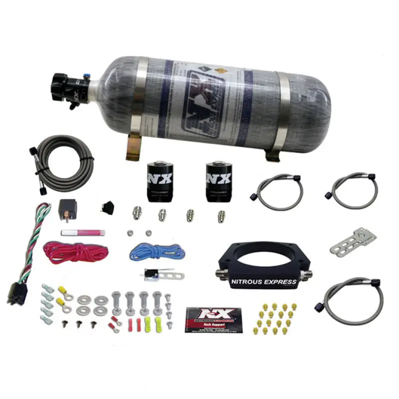 Nitrous Express 1998-2020 Chevrolet Camaro 4Th-6Th Gen Gm Ls 102Mm Nitrous Plate Kit (50-400Hp) W 12Lb Composite Bottle 1