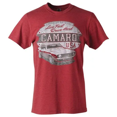 Camaro Live Fast Drive Hard Tee 1