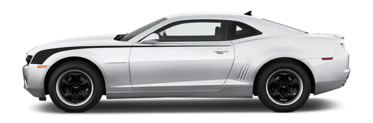Hockey Stripe Decals For 2009-2015 Chevrolet Camaro (X2) 1
