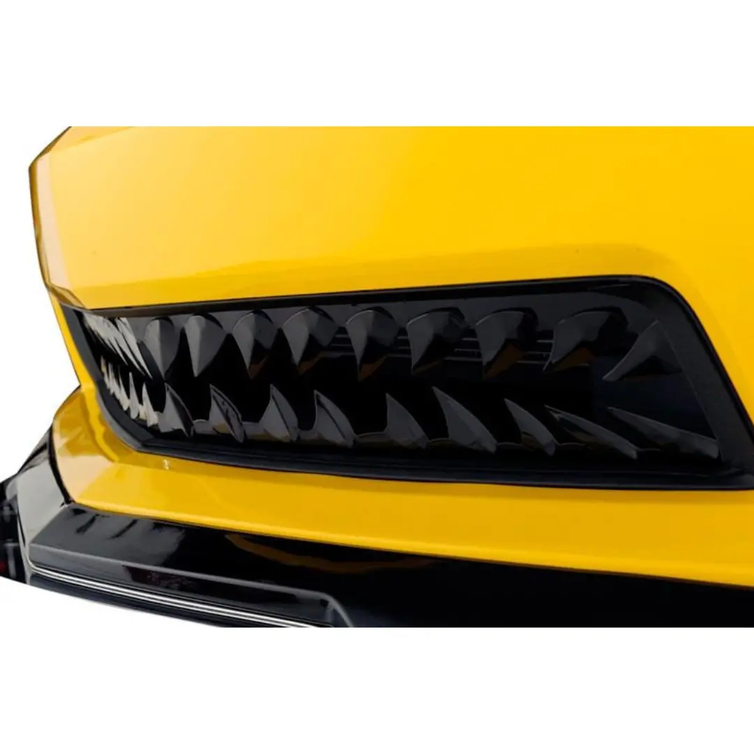 2010-2013 5Th Gen Camaro Shark Tooth Grill - "Blakk Stealth" Stainless Steel 1