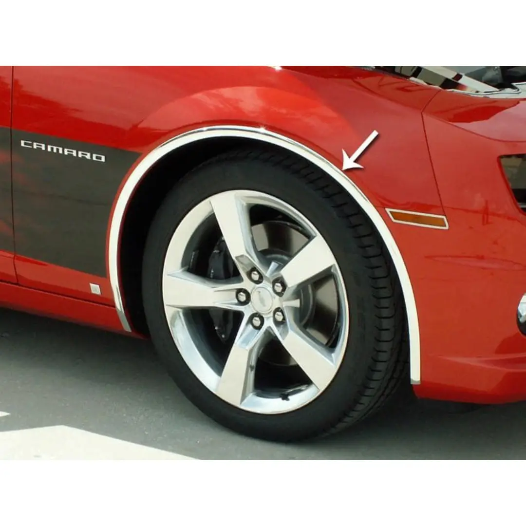 2010-2013 5Th Gen Camaro Wheel Well Molding - 1" Classic Chrome Vinyl 1