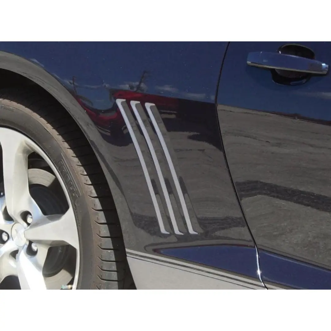 2010-2013 5Th Generation Camaro Rear Side Fender Vent Grill Vinyl Inserts 1