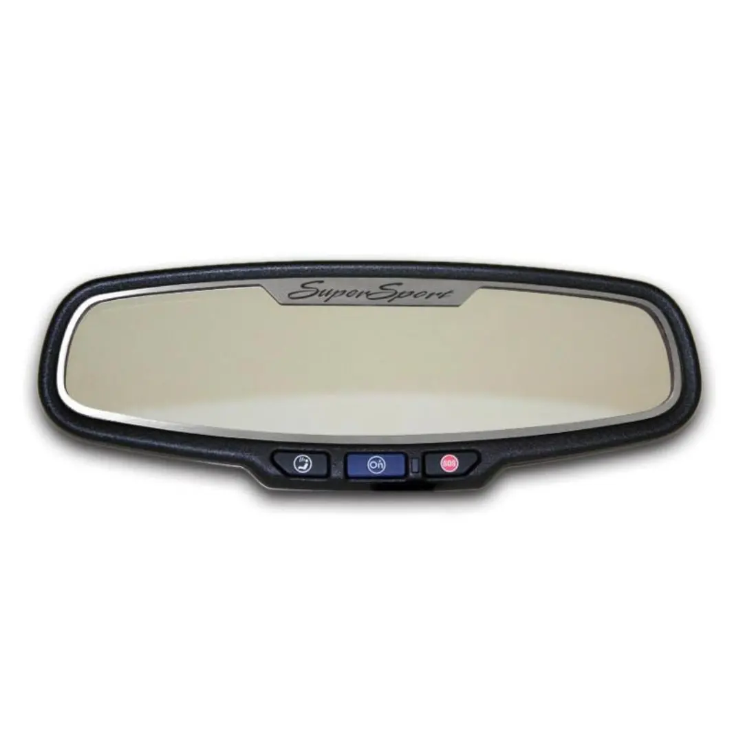 2010-2014 Camaro - Rear View Mirror Trim "Super Sport" | Brushed Oval 1