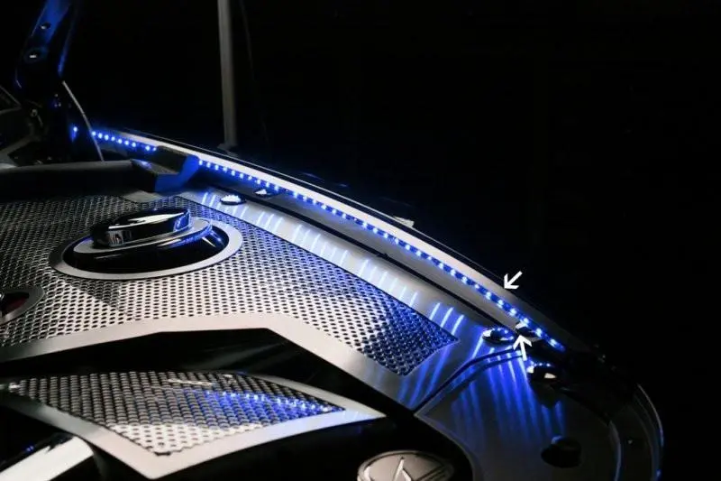 2010-2015 5Th Gen. Camaro Led Illuminated Fender Liners For Stock Hoods 1