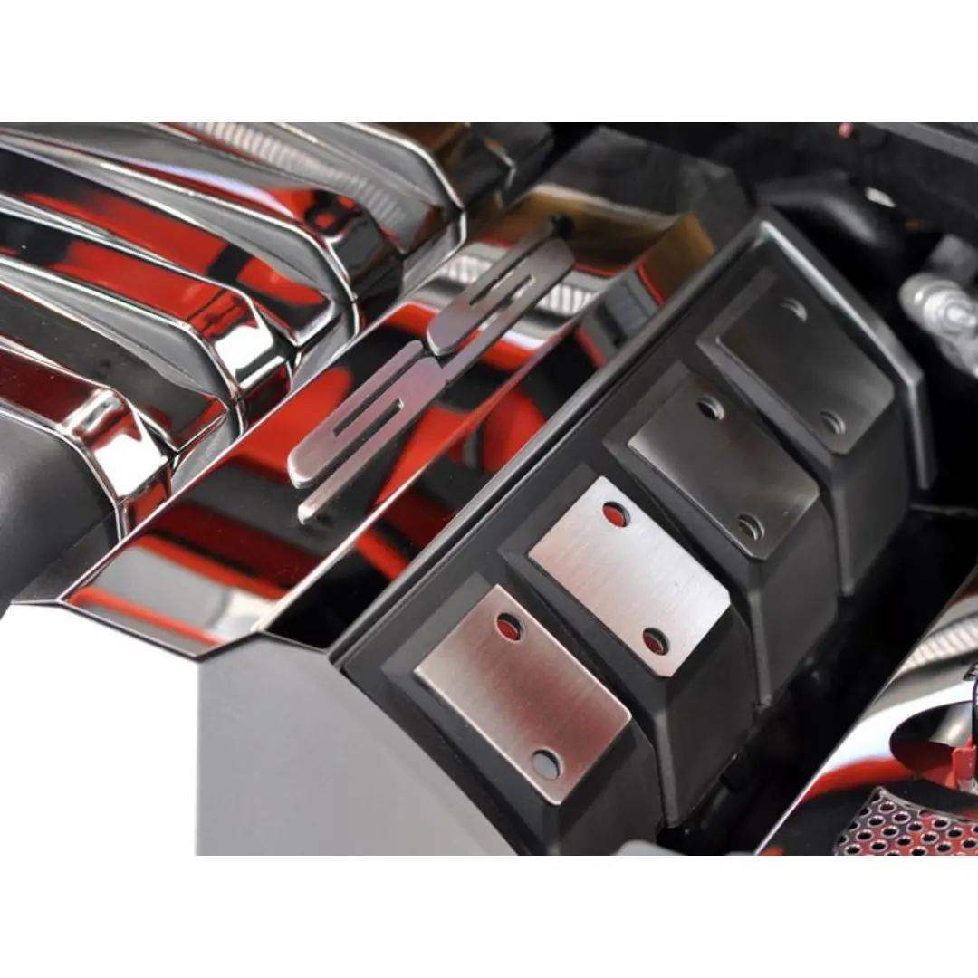 2010-2015 5Th Gen Camaro "Ss" Fuel Rail Cover Trim - Polished Stainless Steel 1