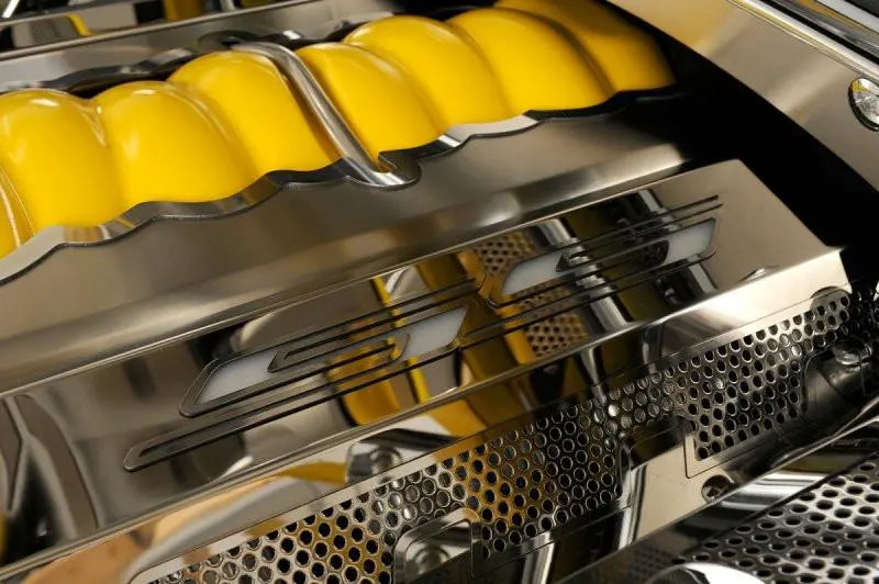 2010-2015 5Th Gen Camaro "Ss" Fuel Rail Covers - Polished Stainless Steel 1