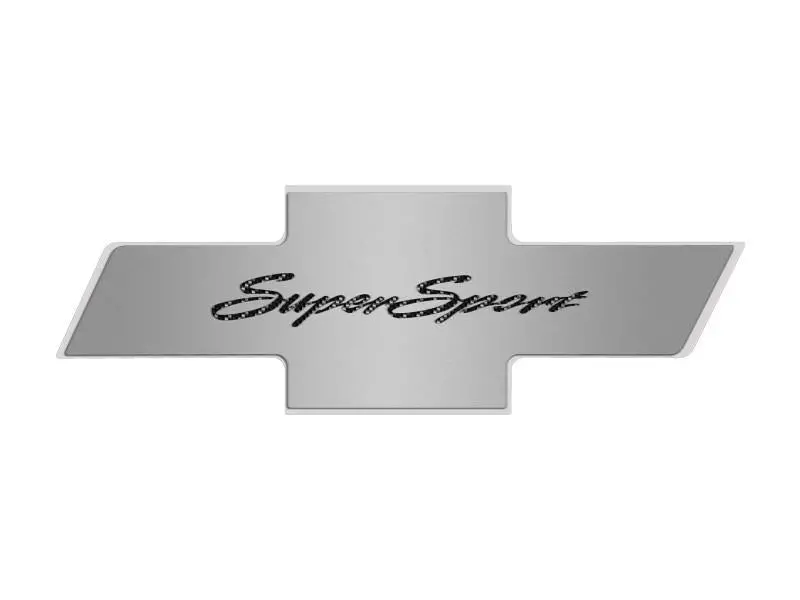 2010-2015 5Th Gen Camaro Ss Hood Badge "Super Sport" For Factory Hood Pad 1