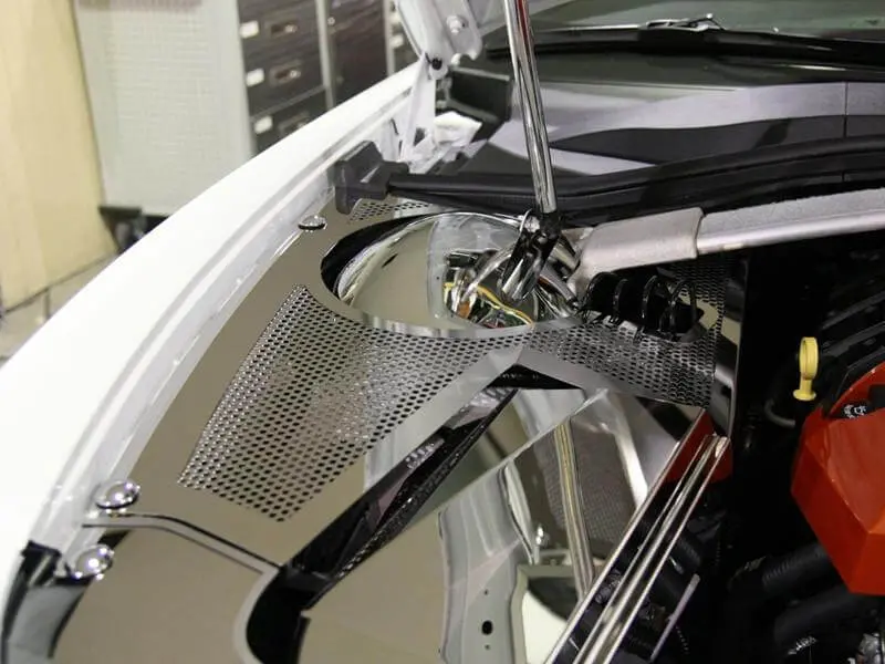 2011-2015 5Th Gen Camaro Deluxe Dress Kit - Polished Perforated Stainless Steel 1