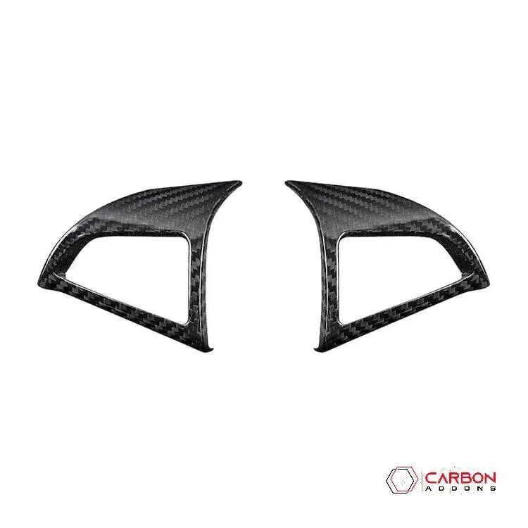2012-2015 Chevy Camaro Carbon Fiber Steering Wheel Trim Cover 2