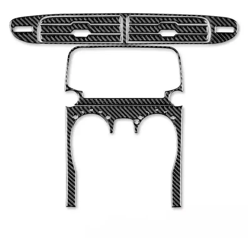 2013-2015 Chevy Camaro Carbon Fiber Ac Vent & Radio Switch Trim Overlay 1