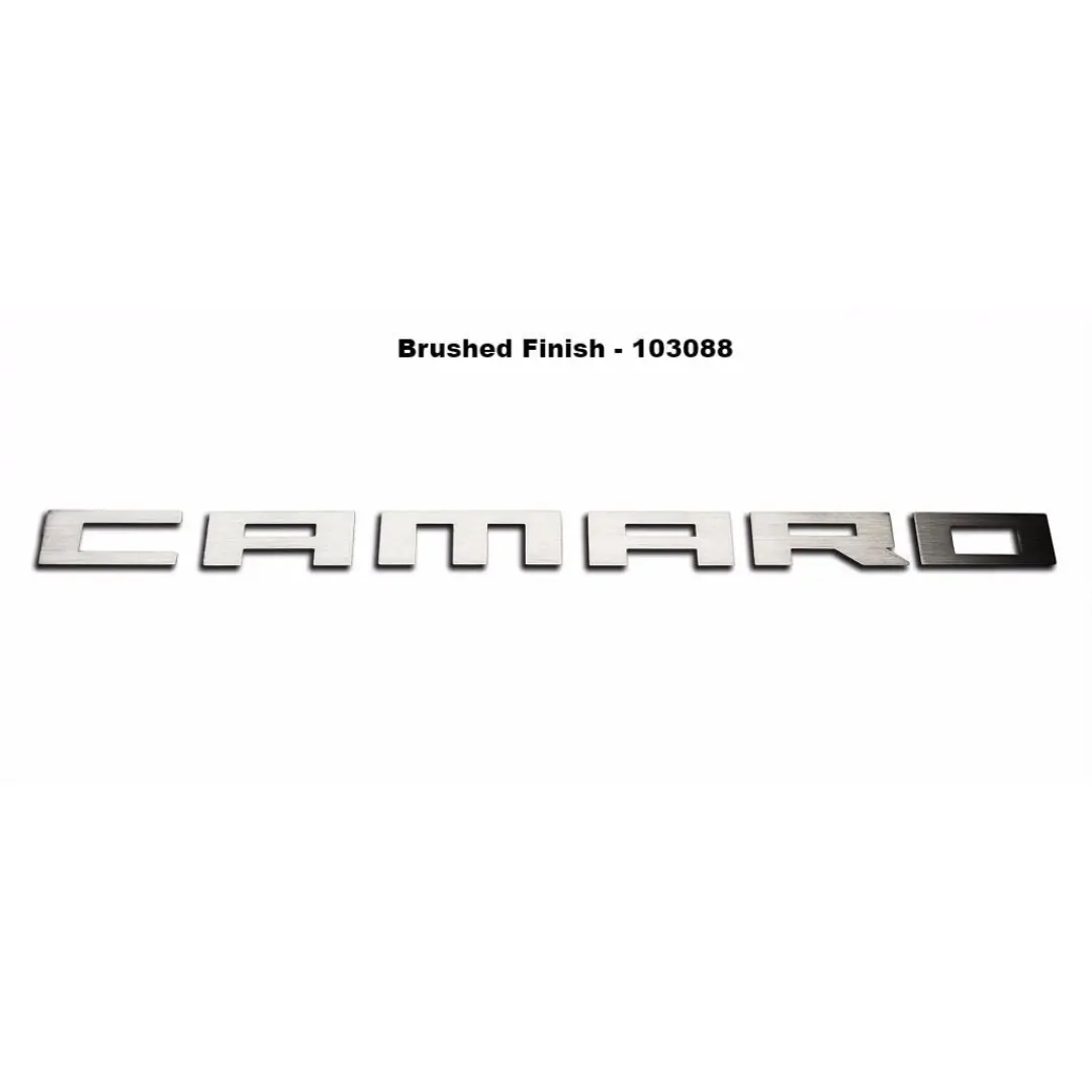 2016-2024 6Th Gen Camaro V8 Ss Fuel Rail Cover Letters | Brushed / Polished Stainless Steel 2