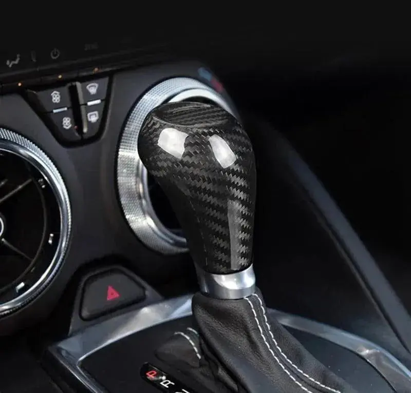 2016-2024 Camaro Automatic Shift Knob Carbon Fiber Cover 1
