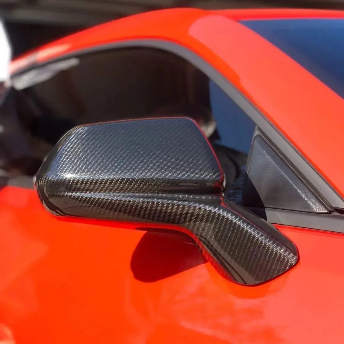 2016-2024 Camaro Carbon Fiber Mirror Covers 1