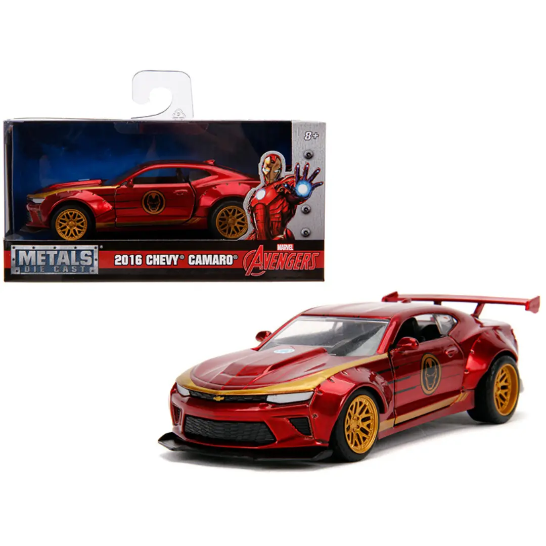 2016 Chevrolet Camaro "Iron Man" Theme "Marvel" Series 1/32 Diecast 1