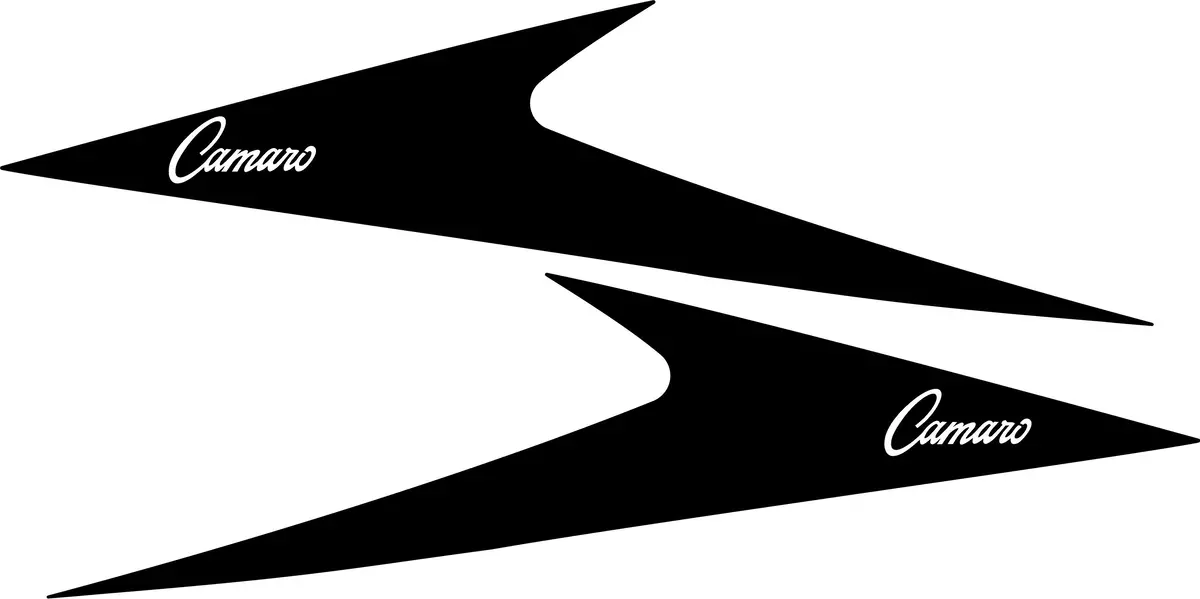 Vintage (60'S) Side Sail Panel Decals For 2010-2021 Chevrolet Camaro 1