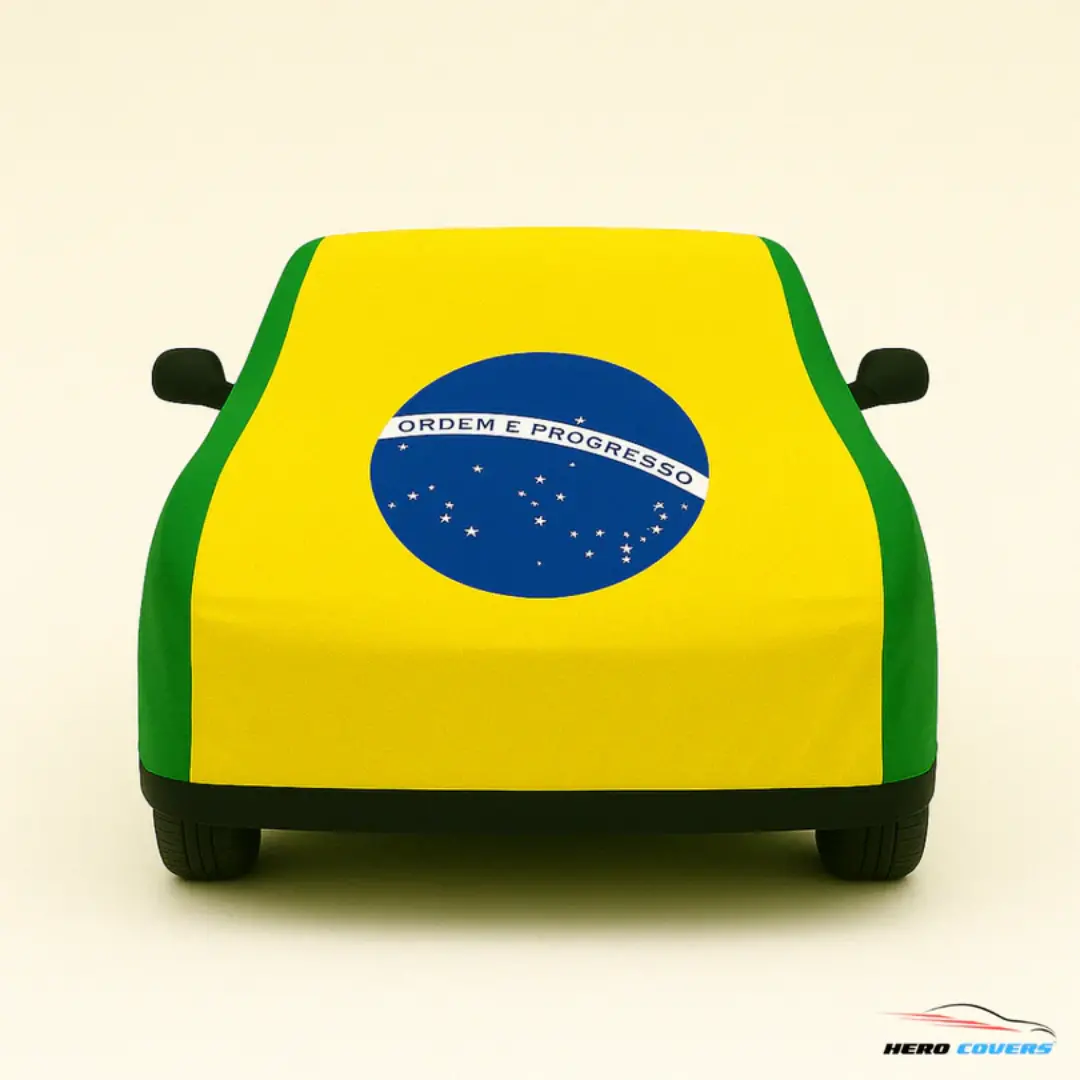 1967-1969 Camaro Brazil Flag Car Cover 1