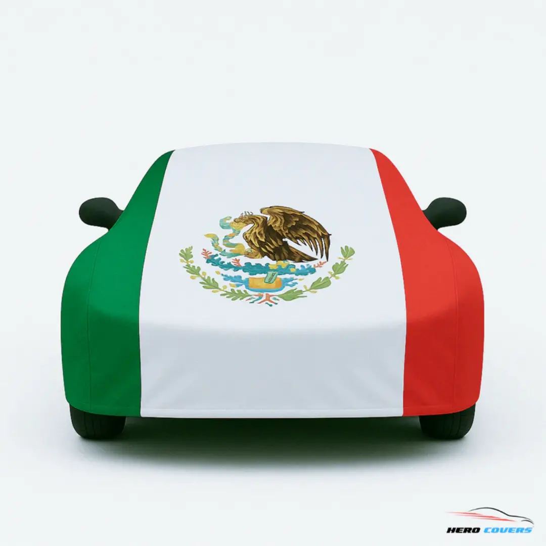 1970-1981 Camaro Mexico Flag Car Cover 1