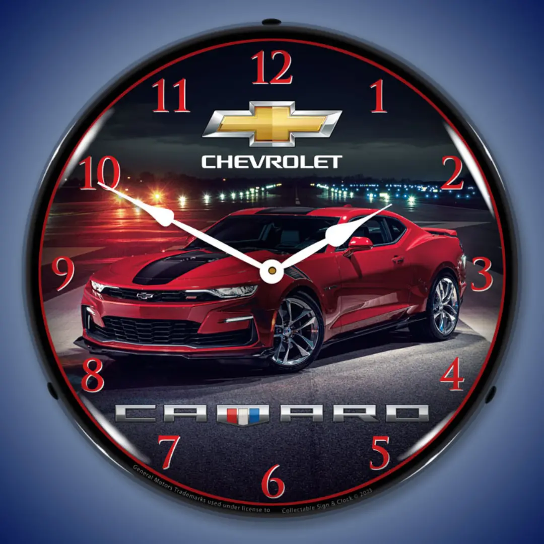 2023 Camaro Ss Lighted Clock 1