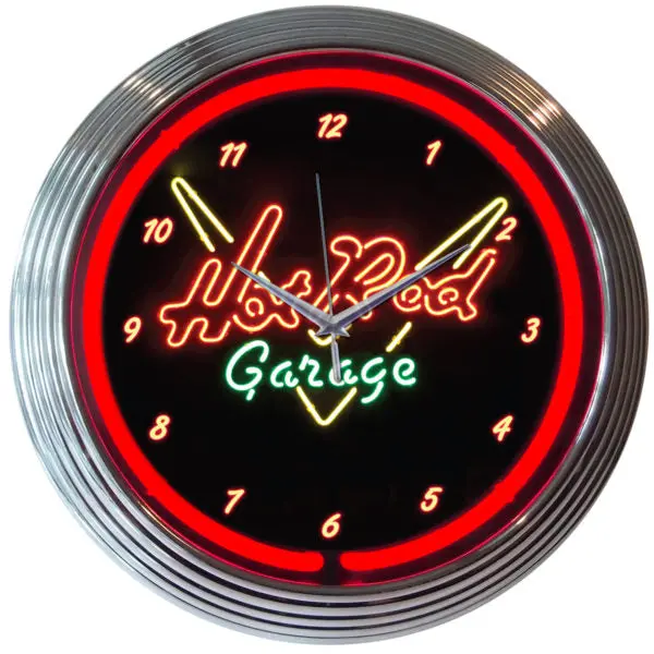 Hot Rod Garage Neon Clock - Ca 1