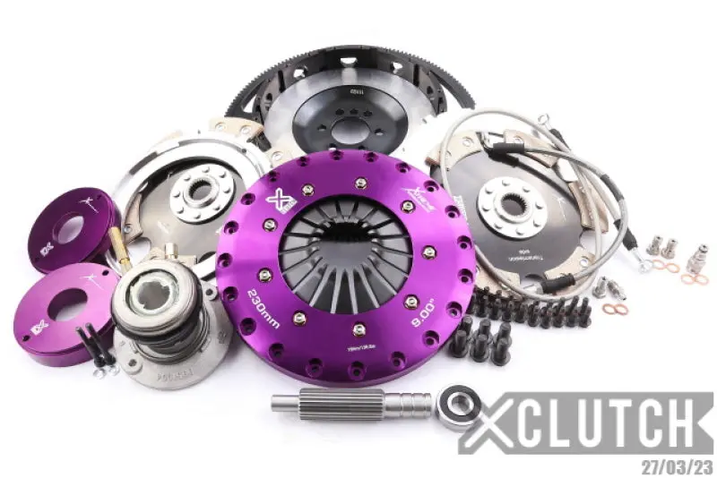 Xclutch 2010-2015 Chevrolet Camaro 5Th Gen 6.2L 9In Twin Solid Ceramic Clutch Kit 1