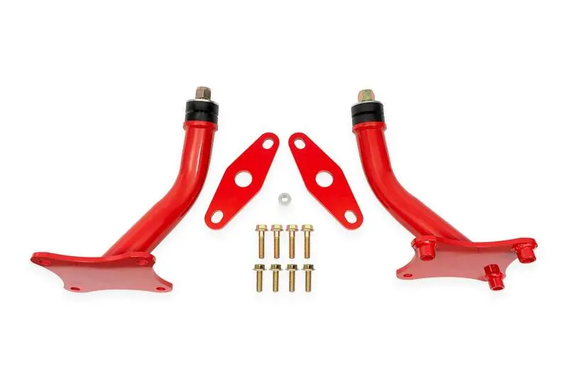 Bmr Suspension 2016-2024 Chevrolet 6Th Gen Camaro Bmr Motor Mount Kit With Solid Bushings Red 1