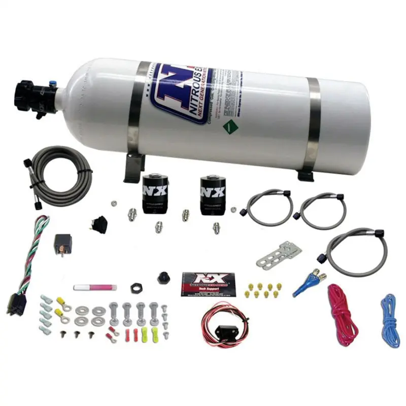Nitrous Express 2010-2015 Chevrolet Camaro 5Th Gen Single Nozzle Nitrous Kit (35-150Hp) W 15Lb Bottle 1