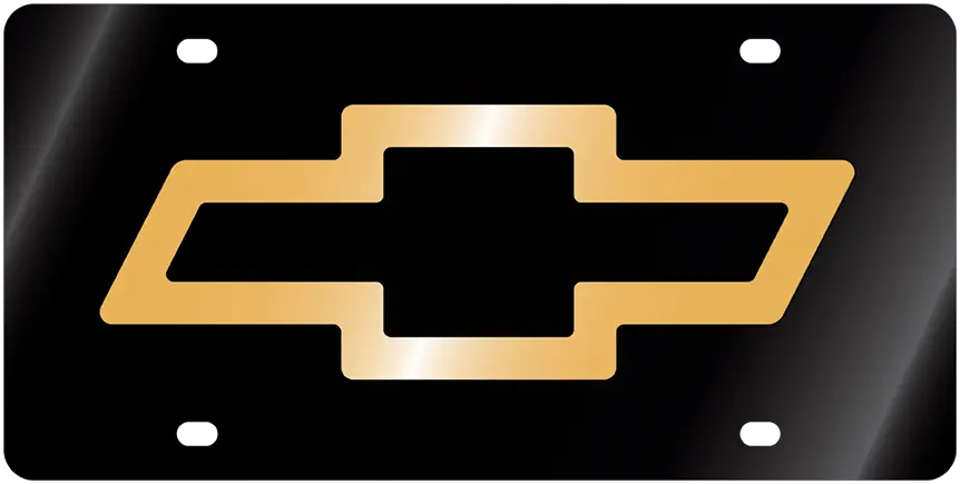 Chevrolet Bowtie Acrylic License Plate 1