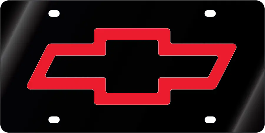 Chevrolet Bowtie Acrylic License Plate 1