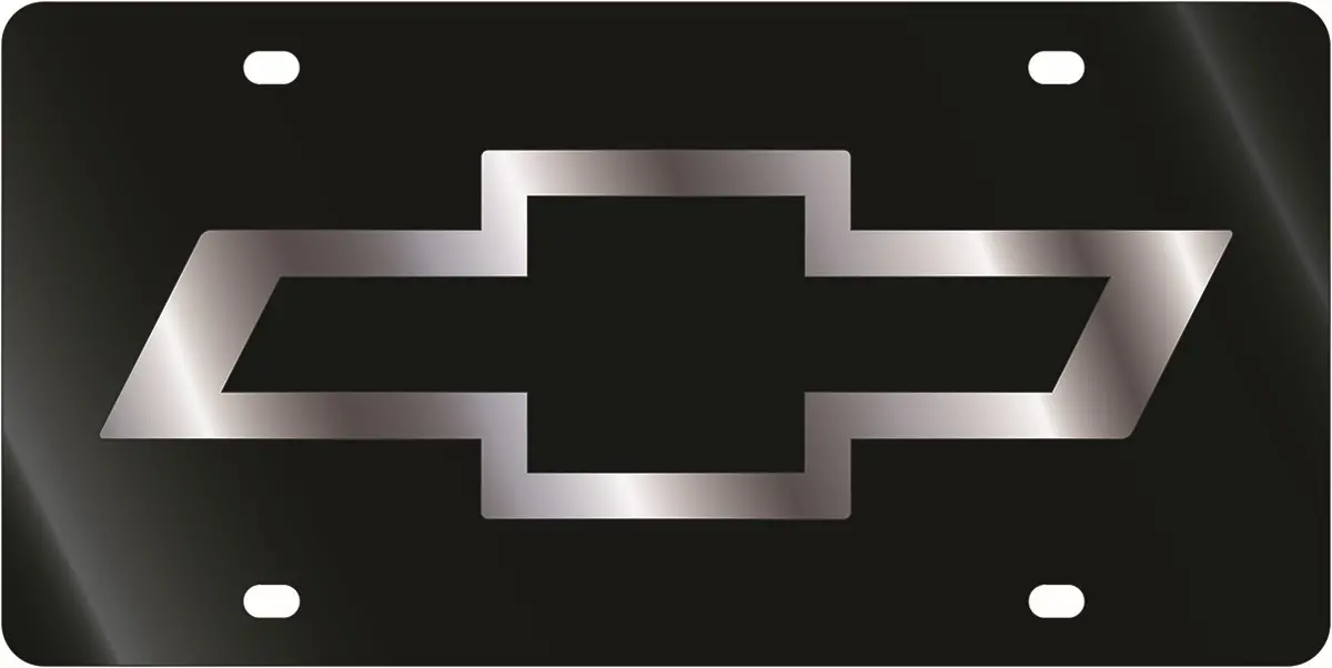 Chevrolet Bowtie Acrylic License Plate 1