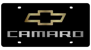 2010 Chevrolet Camaro Acrylic License Plate 1