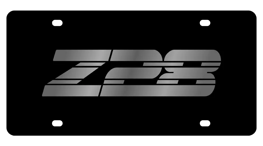 Chevrolet Camaro Z28 Acrylic License Plate 1