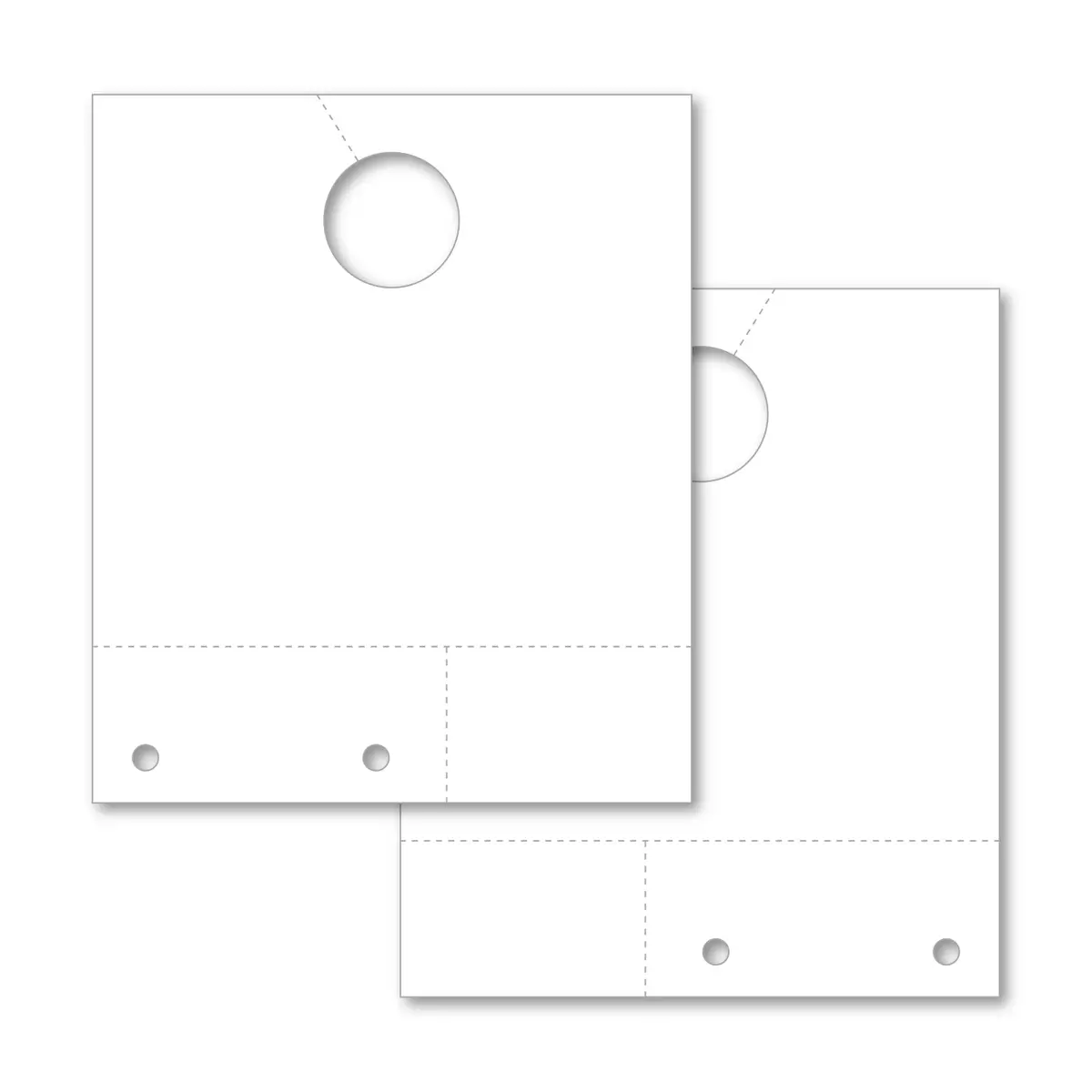 White Blank Service Dispatch Numbers – 5.5" × 6.5" – Heavy-Duty 100# White Tag Stock With 1-1/4" Hole Diameter – Padded 50 Per Pad – Durable Automotive Service & Workflow Management Tags 1