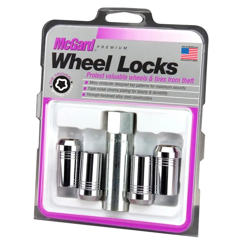 Mcgard 2010-2023 Chevrolet Camaro 5Th-6Th Gen Wheel Lock Nut Set 4Pk. (Tuner Cone Seat) M14x1.5 22Mm Hex 1.648In. Length Chrome 1